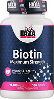 Біотин HayaLabs Biotin Maximum Strength 10,000 mcg - 100 таб