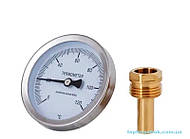 Термометр 1/2", d63мм, 120°С, Штуцер 40мм