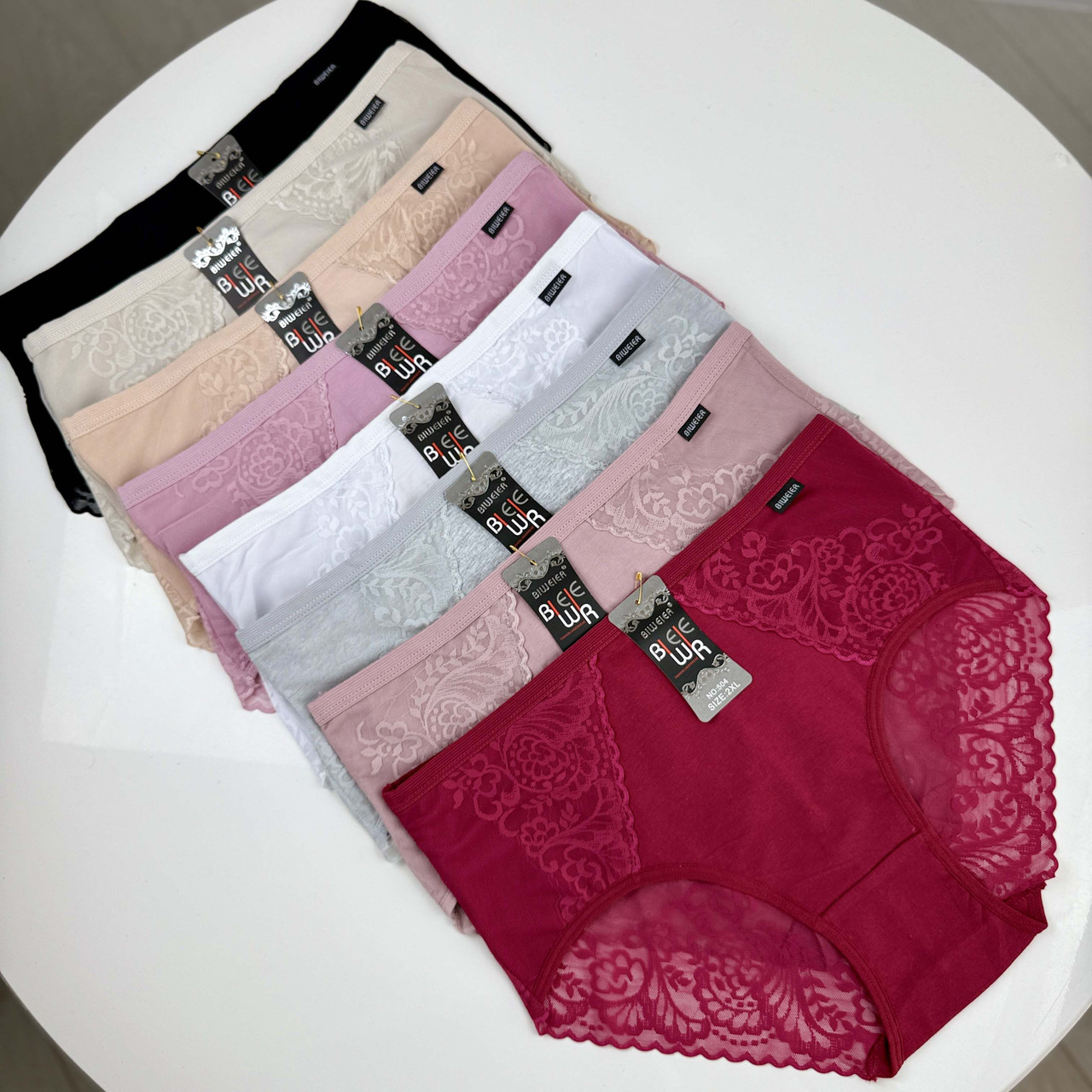 Гарні жіночі трусики #504 Biweier Мікс, фото 1