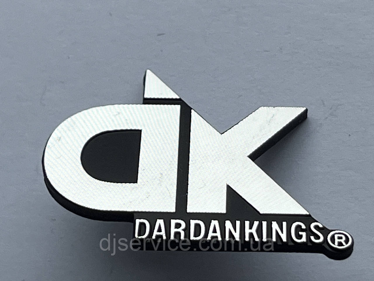 Шильдик, наклейка, логотип 35×31mm (metall) на сітку колонки DARDAKINGS, фото 1