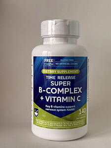 Вітамін В комплекс Rite Aid Super B Complex + Vitamin C 140 капс.