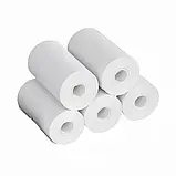Набір термо паперу для мобільного принтера термопапір в рулонах Білий 57 мм 5 шт напівматовий, фото 2