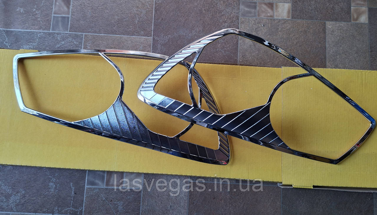 Хром накладки на фари Kia Cerato 2006-2008 (54) накладки на фари Kia Cerato 2006-2008 (54), фото 1