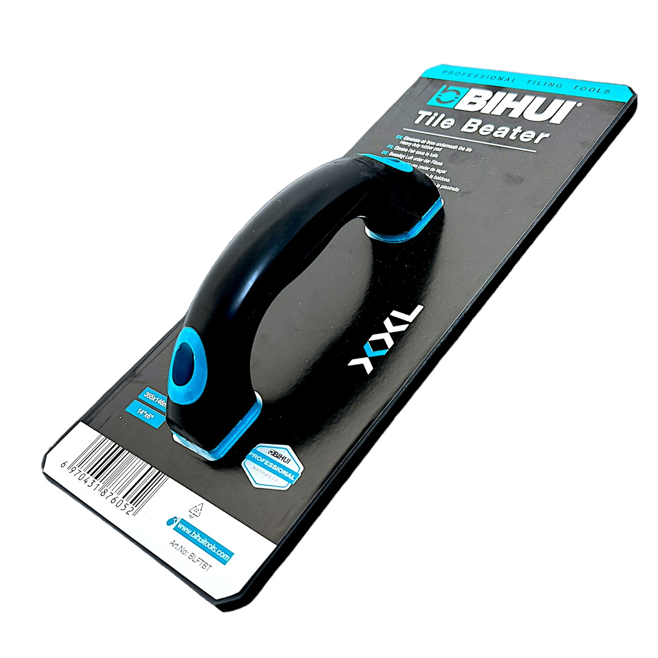 Гумовий молоток BIHUI для пристукування (усадки) плитки 146х355 мм (BLFTBT), фото 1