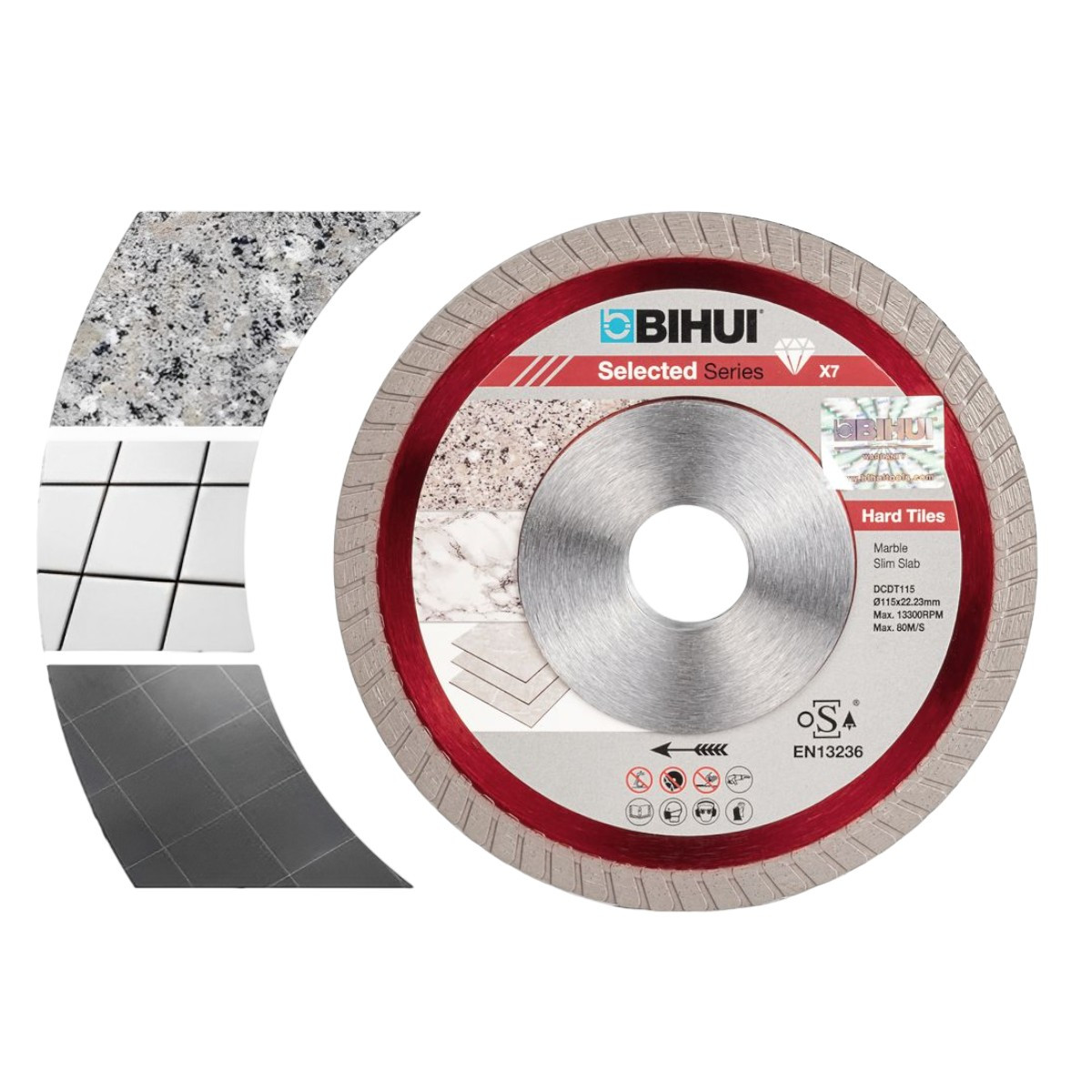 Диск алмазний BIHUI B-TURBO 115x1,3x22,23 мм (DCDT115), фото 1