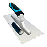 Зубчастий шпатель BIHUI STAINLESS зуб 4 мм з нержавіючої сталі 280х120 мм (PTSB04), фото 3