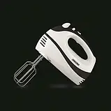 Міксер ручний Mesko MS 4227, 300 Вт, 5 швидкостей, функція Turbo, вінчики та гачки в комплекті, фото 5