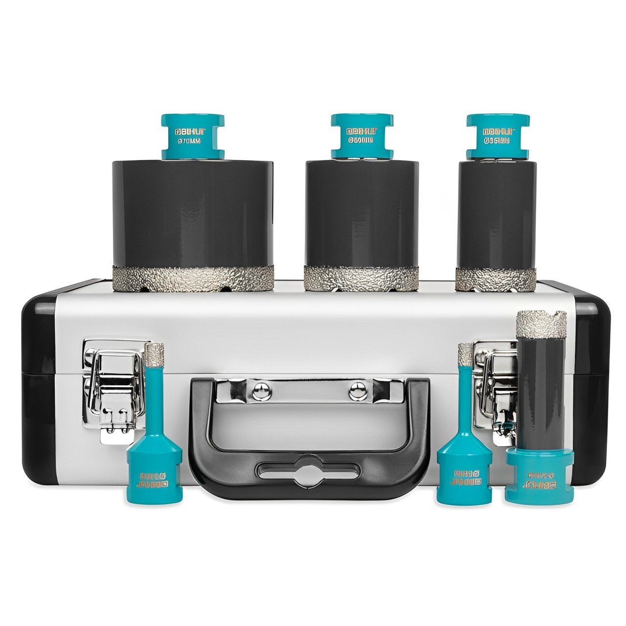 Набір алмазних коронок M14 BIHUI TURBO-6 діаметром 6/8/20/35/50/70 мм (DBDMK6), фото 1