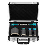 Набір алмазних коронок M14 BIHUI TURBO-6 діаметром 6/8/20/35/50/70 мм (DBDMK6), фото 2