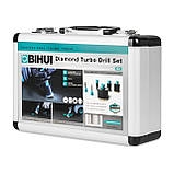 Набір алмазних коронок M14 BIHUI TURBO-6 діаметром 6/8/20/35/50/70 мм (DBDMK6), фото 3