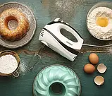 Міксер ручний Mesko MS 4227, 300 Вт, 5 швидкостей, функція Turbo, вінчики та гачки в комплекті, фото 7