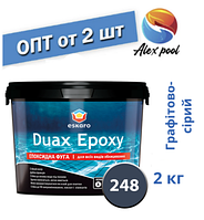 Eskaro DUAX EPOXY Двокомпонентна епоксидна фуга — No248 (графітово-сірий) 2 кг