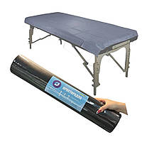 Простирадло одноразове рулонне 100×60 см чорне для косметологічних процедур і SPA