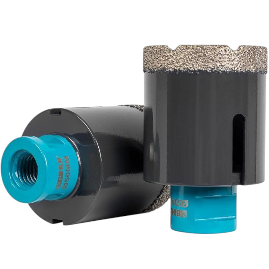 Алмазна коронка BIHUI TURBO 50 мм для сухого свердління М14 (DBDF50), фото 1