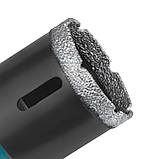 Алмазна коронка BIHUI TURBO 55 мм для сухого свердління М14 (DBDF55), фото 2