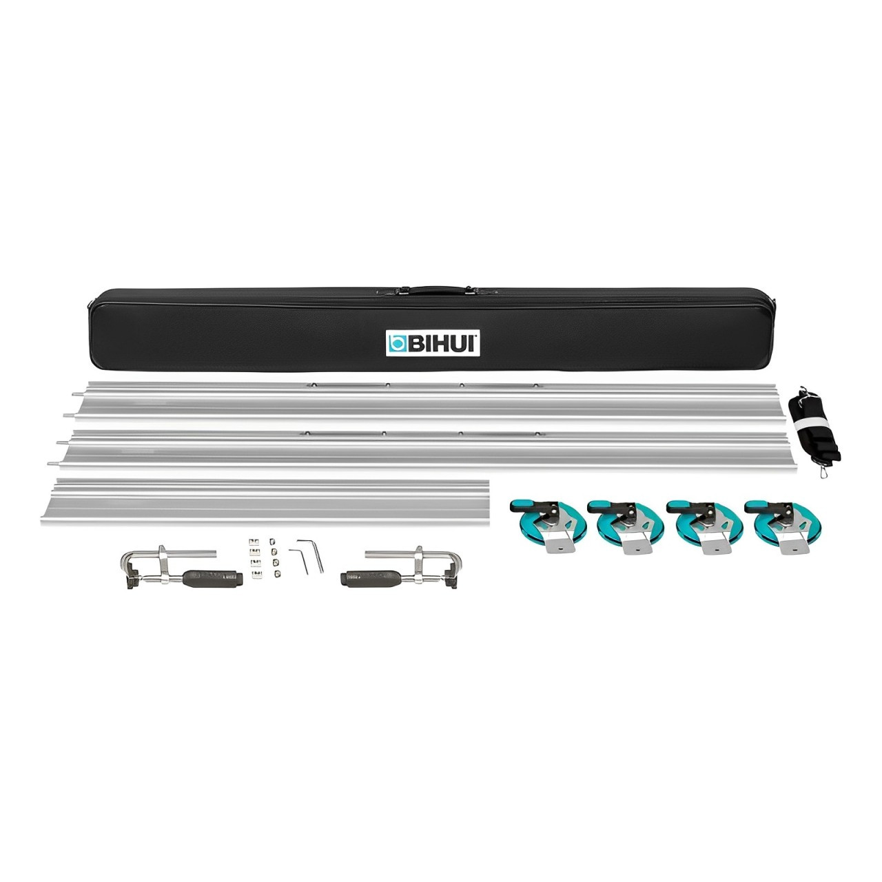 Напрямні BIHUI Drive для системи порізки з 3-х секцій (1,4+1,4+0,8м) з присосками, в кейсі (LFRS), фото 1