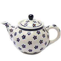 Чайник керамічний із ситечком 0,9 л Квітневі Переліски, фото 2