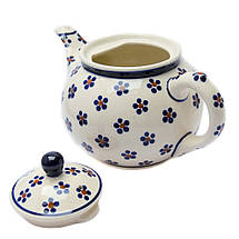 Чайник керамічний із ситечком 0,9 л Квітневі Переліски, фото 5