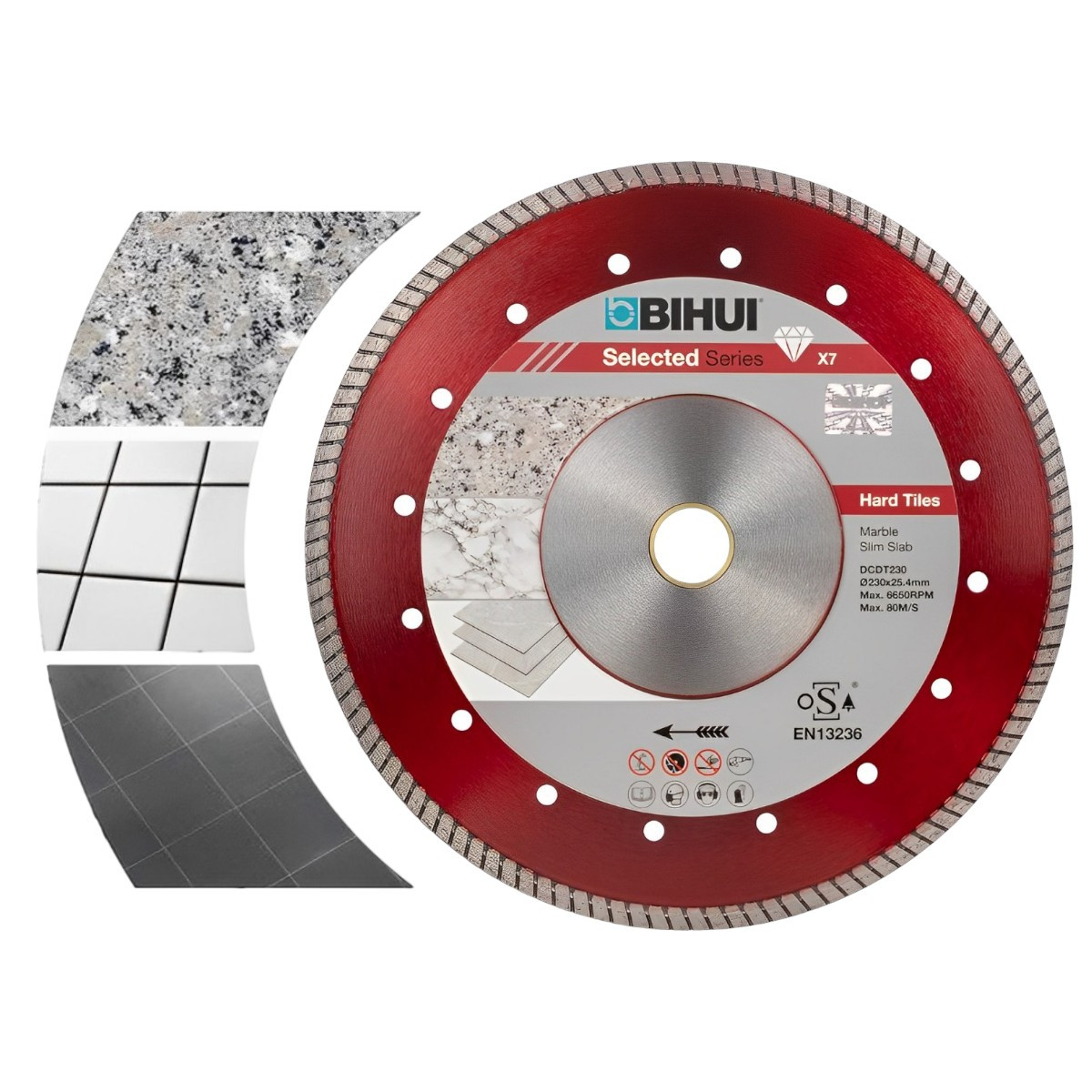 Диск алмазний BIHUI B-TURBO 230x2,0x25,4(22,23) мм (DCDT230), фото 1