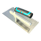 Зубчаcтий шпатель BIHUI STAINLESS зуб 6 мм з нержавіючої сталі 280х120 мм (PTSB06), фото 4