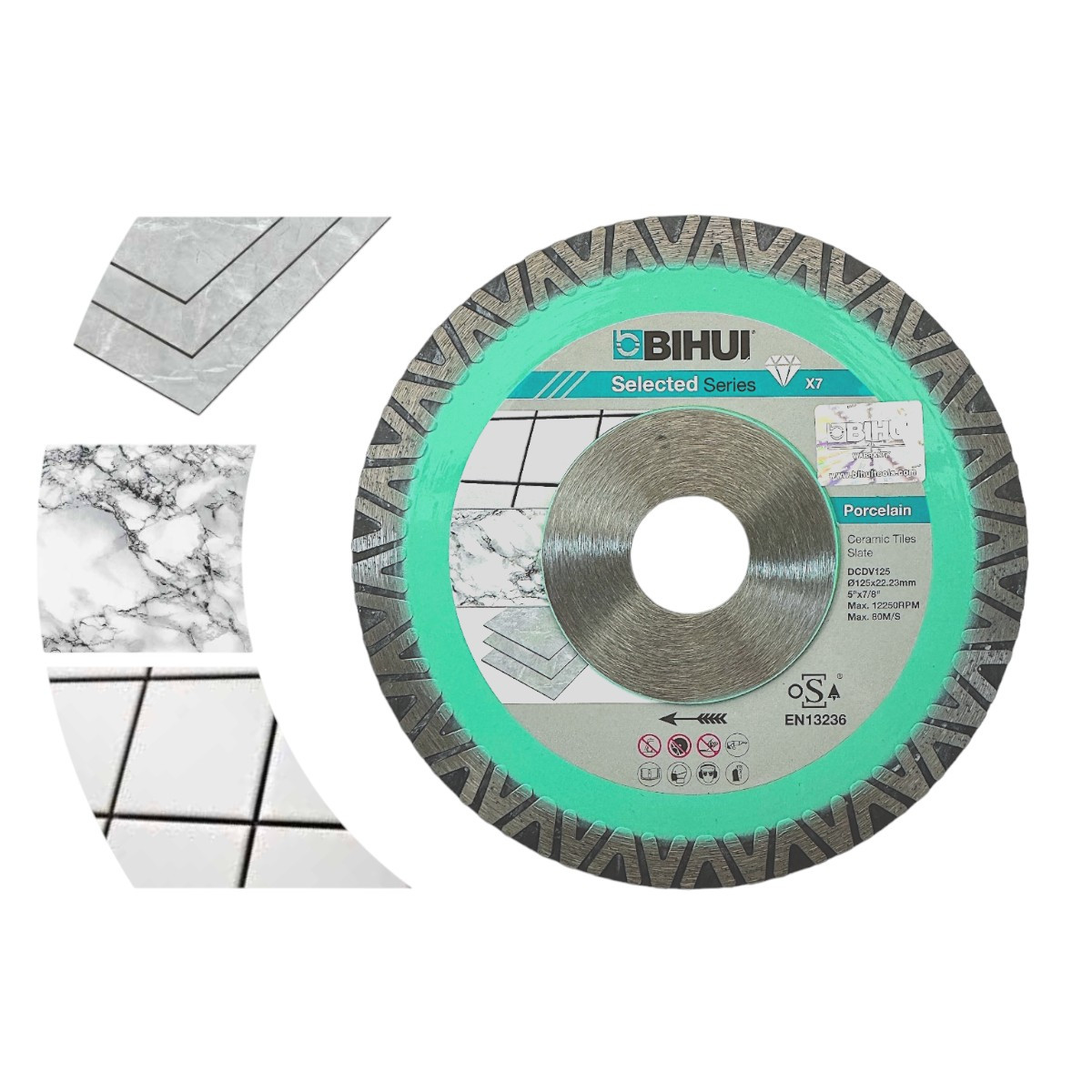 Диск алмазний BIHUI CORE 125x1,4x22,23 мм (DCDV125), фото 1