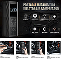 Акумуляторний цифровий насос AIR VC-029 60 W Type-C з ліхтариком і перехідниками, фото 6