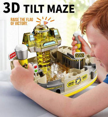 Настільна інтерактивна гра з джойстиками Поліцейський лабіринт із вежею для дітей із механічним керуванням