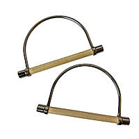 Ручки для сумок напівкруглі Темний нікель