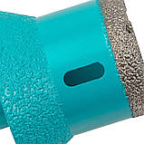 Алмазна коронка-фреза BIHUI 50-70 мм для сухого свердління М14 (DMM50), фото 3