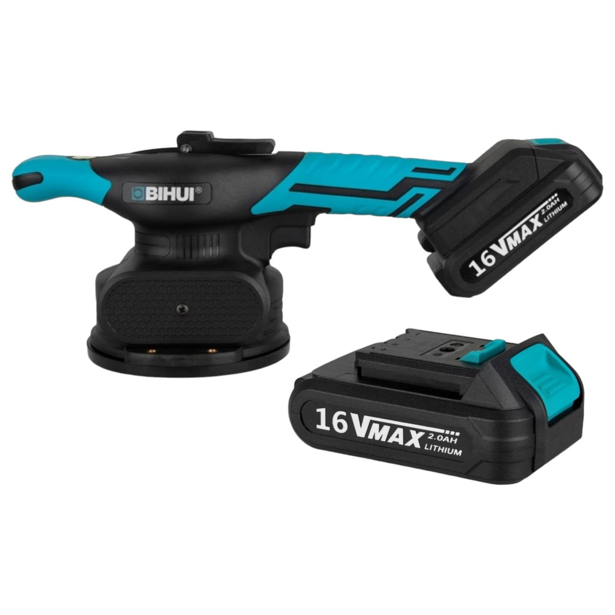 Віброприсоска акумуляторна BIHUI для усадки плитки 16V 2.0A/h 115 мм + 2 акумулятори BIHUI 16V (LFTBU), фото 1