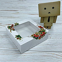 *50 шт* / Коробка / 90х90х30 мм / друк-Калина / вікно-звичайн