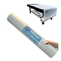 Одноразове простирадло в рулоні  біле 100×60 см для процедур, масажу, депіляції