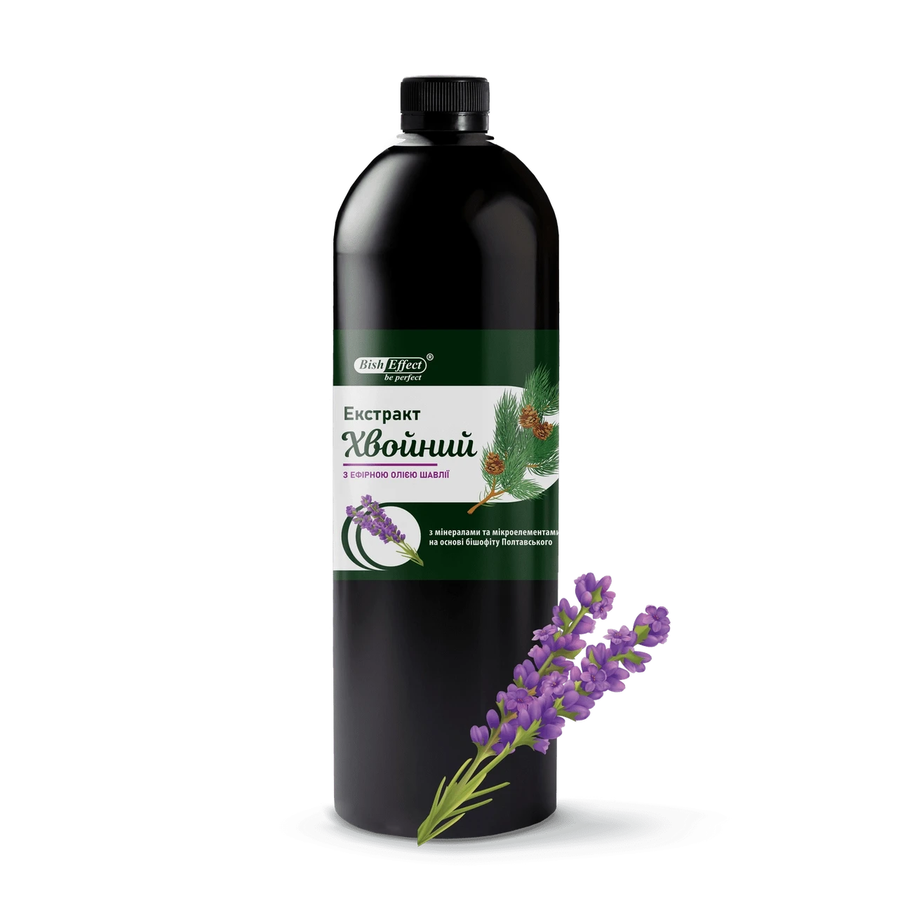"Екстракт хвойний" з ефірною олією шавлії Бішофіт Полтавський, 1000 ml, фото 1