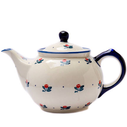 Чайник керамічний із ситечком 0,9 л Red Berries, фото 1