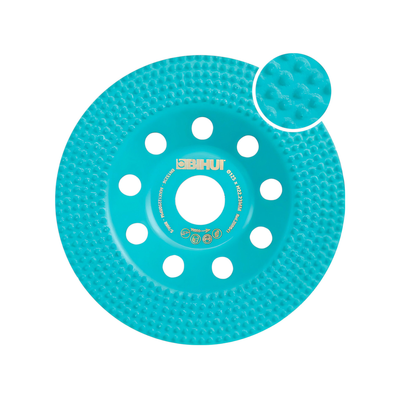 Фреза вакуумна BIHUI DUAL-ROW MAX для бетону 180 мм для CG1900 (DCWG7), фото 1