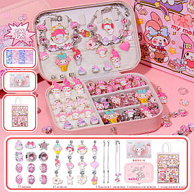 Набір для створення шарм браслетів My Melody Дитячий набір для створення прикрас скринька для прикрас