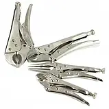 Набір плоскогубців із фіксатором Mar-Pol M49030 (4 шт) — сталеві, самоблокувальні, регулювання зусилля, для авто-, слюсарних та зв, фото 5