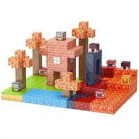 Игровой магнитный конструктор Minecraft «Без границ», Детский конструктор Майнкрафт на 244 блоков ALL