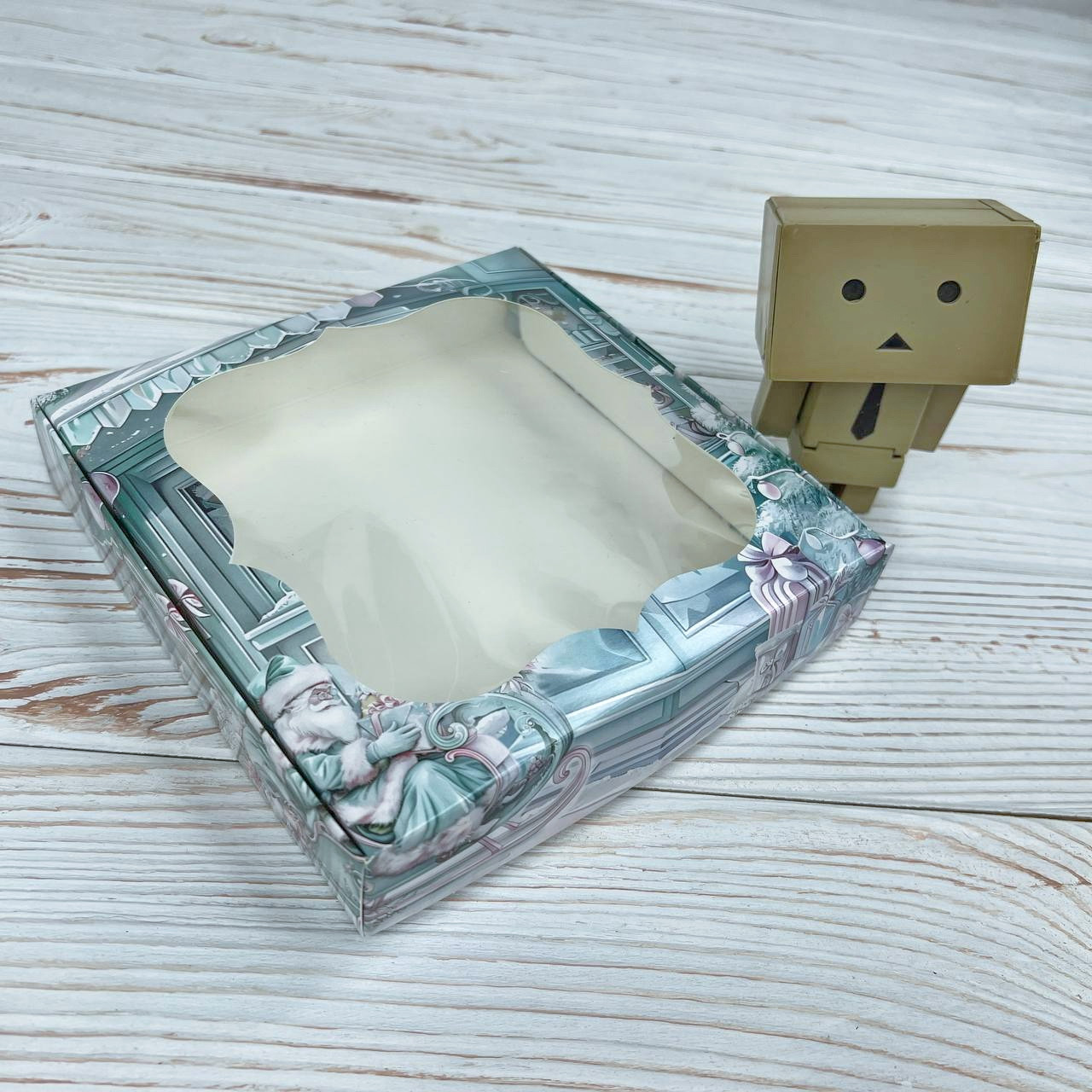 *10 шт* / Коробка / 150х150х30 мм / друк-Святкові солодощі / вікно-зичайн