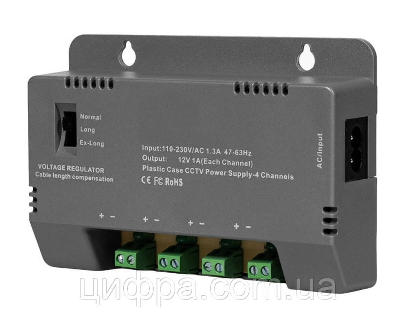 Імпульсний блок живлення Kraft KRF-1204B (4CH)