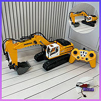 Дитяча машина екскаватор на радіокеруванні Z 6819 кар'єрний із рухомим ковшем підсвітка