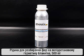 Рідина для розбирання фар на поліуретановому герметику блакитна, 500 ml