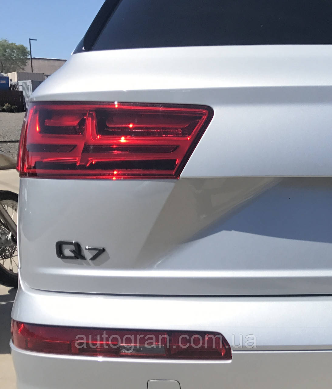 Емблема напис багажника Audi Q7 чорний, фото 1