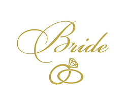 Напис (наклейка) на бабл (BUBBLE) 20"(50 см) Bride