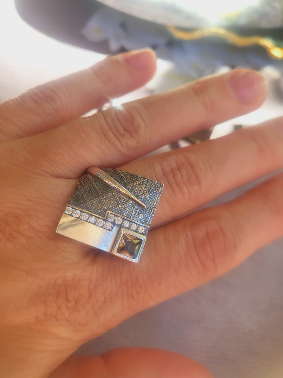 Каблучка Грейс срібло 925 проби, фото 1