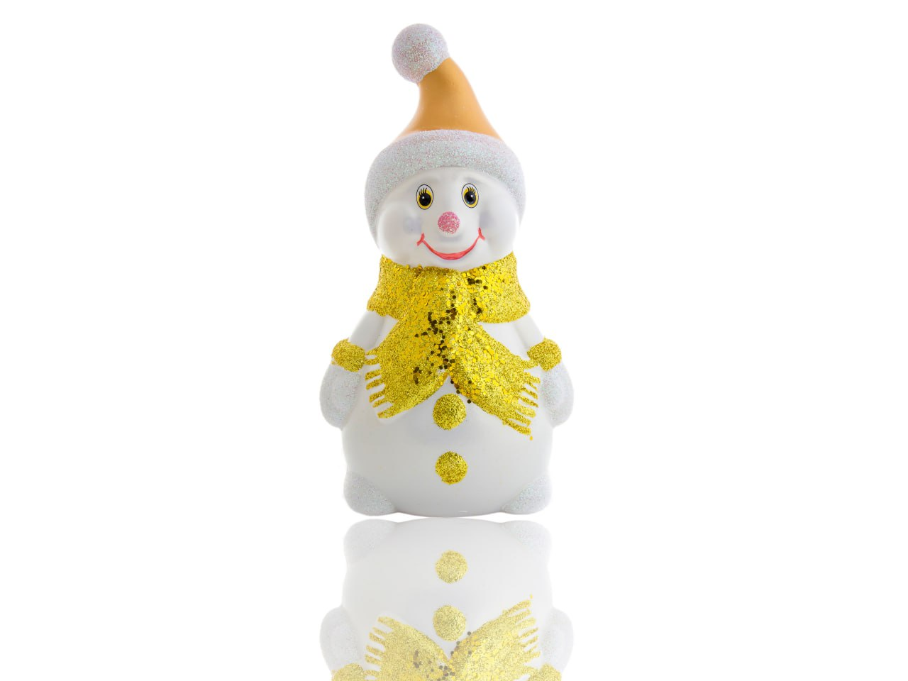 Новорічна фігура "Сніговик" висота 29х16см