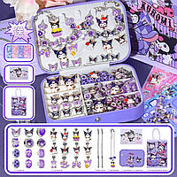 Набір для створення шарм браслетів Kuromi Дитячий набір для створення прикрас скринька для прикрас