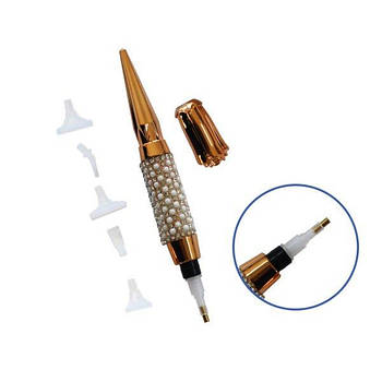 Стилус із додатковим місцем для насадок "Перлинний" STYL073/регiон-II G-Rich