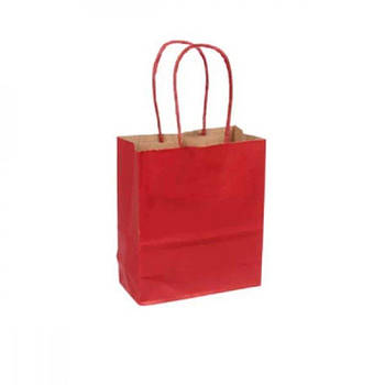 Пакет подарунковий 15х12х6см Крафт 3123-8429 темно-червоний 648023 G-Rich