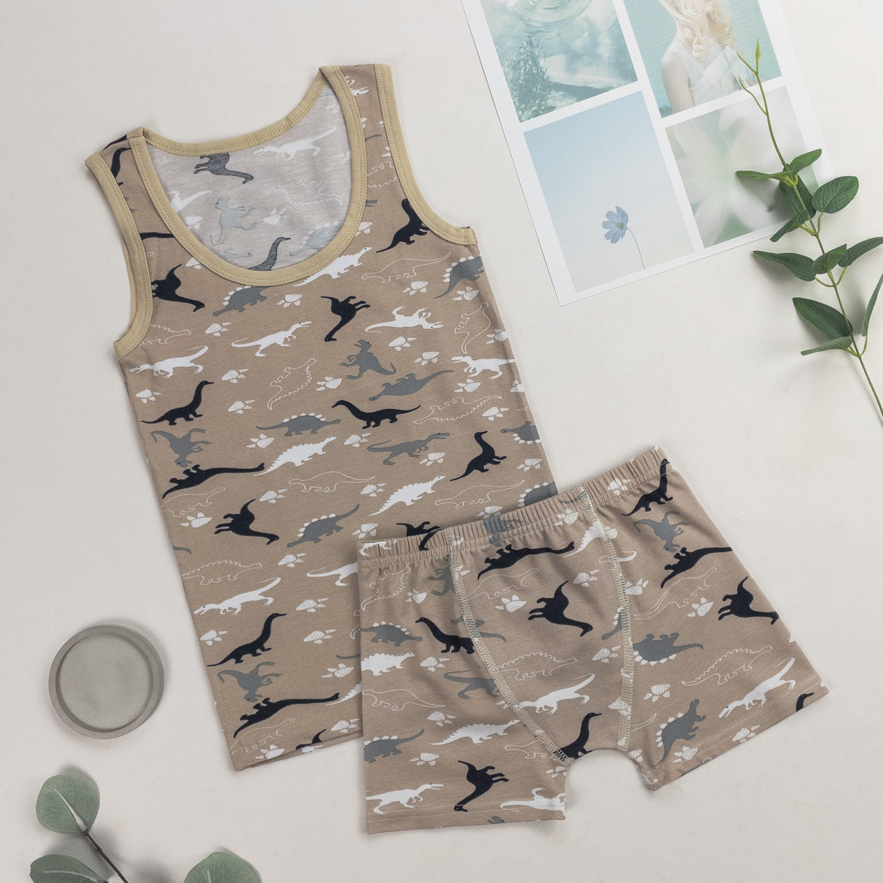 Комплект дитячий (майка та боксери) для хлопчика Nicoletta на 2, 2-3, 4-5, 6-7 років | 1 шт.